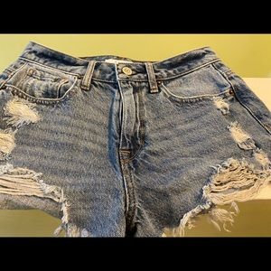 Pacsun High Rise Festival Jean Shorts